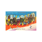 Found Image Greetings from Colorful Colorado CO-204 Postcard - FERAL