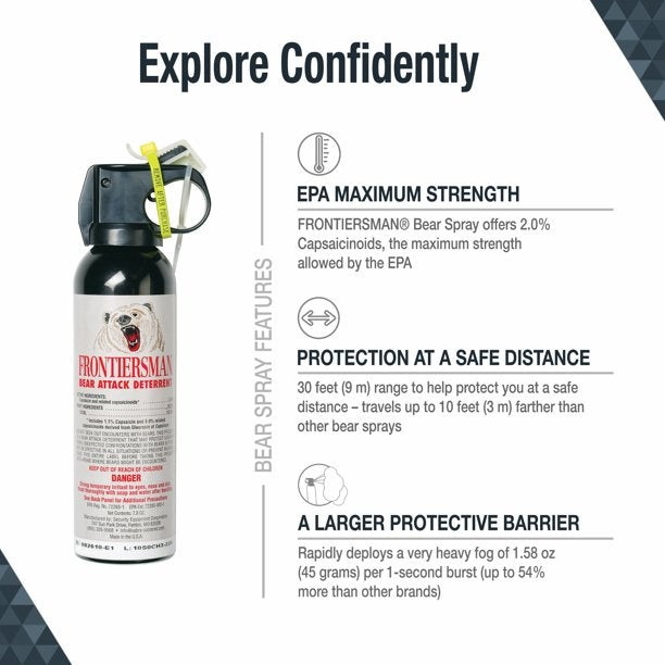 Frontiersman Bear Spray with Holster 7.9 oz. - FERAL