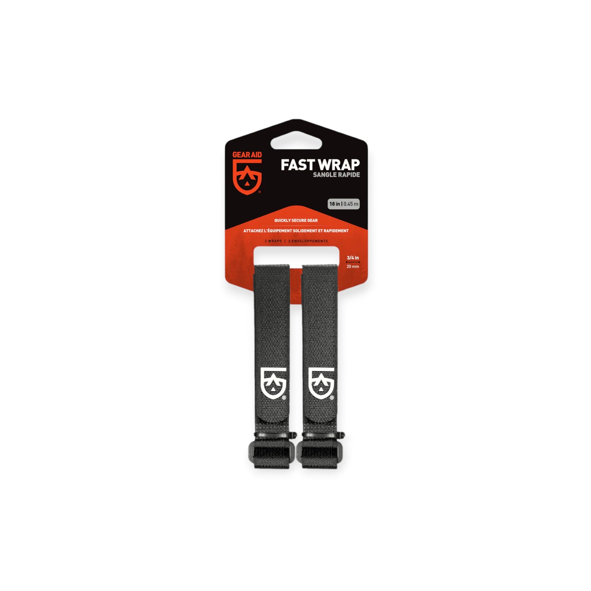 Gear Aid Fast Wrap 3/4" - 18" Black - FERAL
