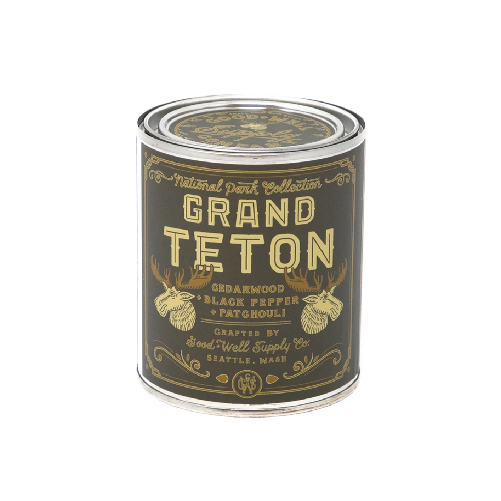 Good & Well Supply Co. Grand Teton National Park Candle - 1/2 Pint - FERAL