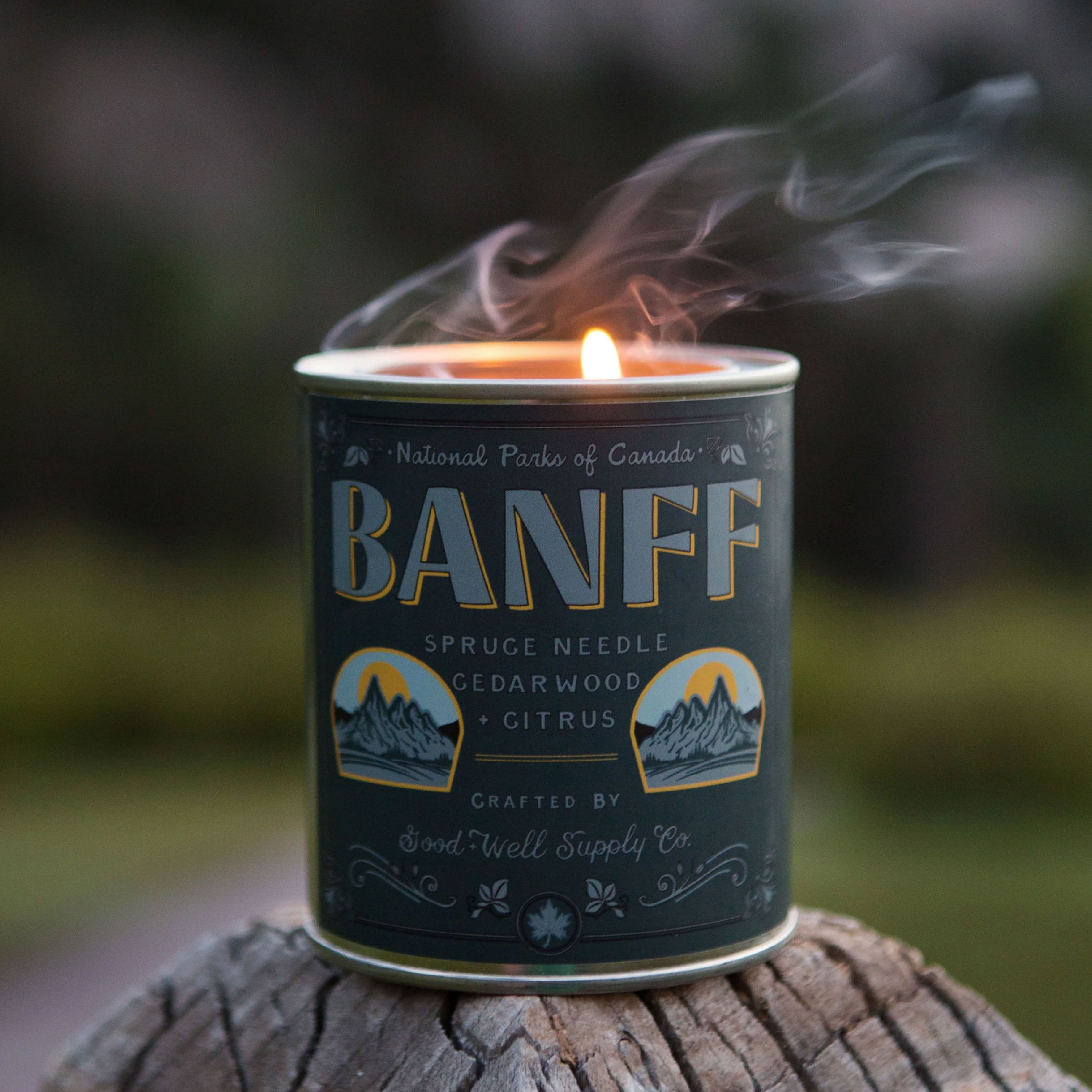 Good & Well Supply Co.  Banff National Park of Canada Candle - 1/2 Pint - FERAL