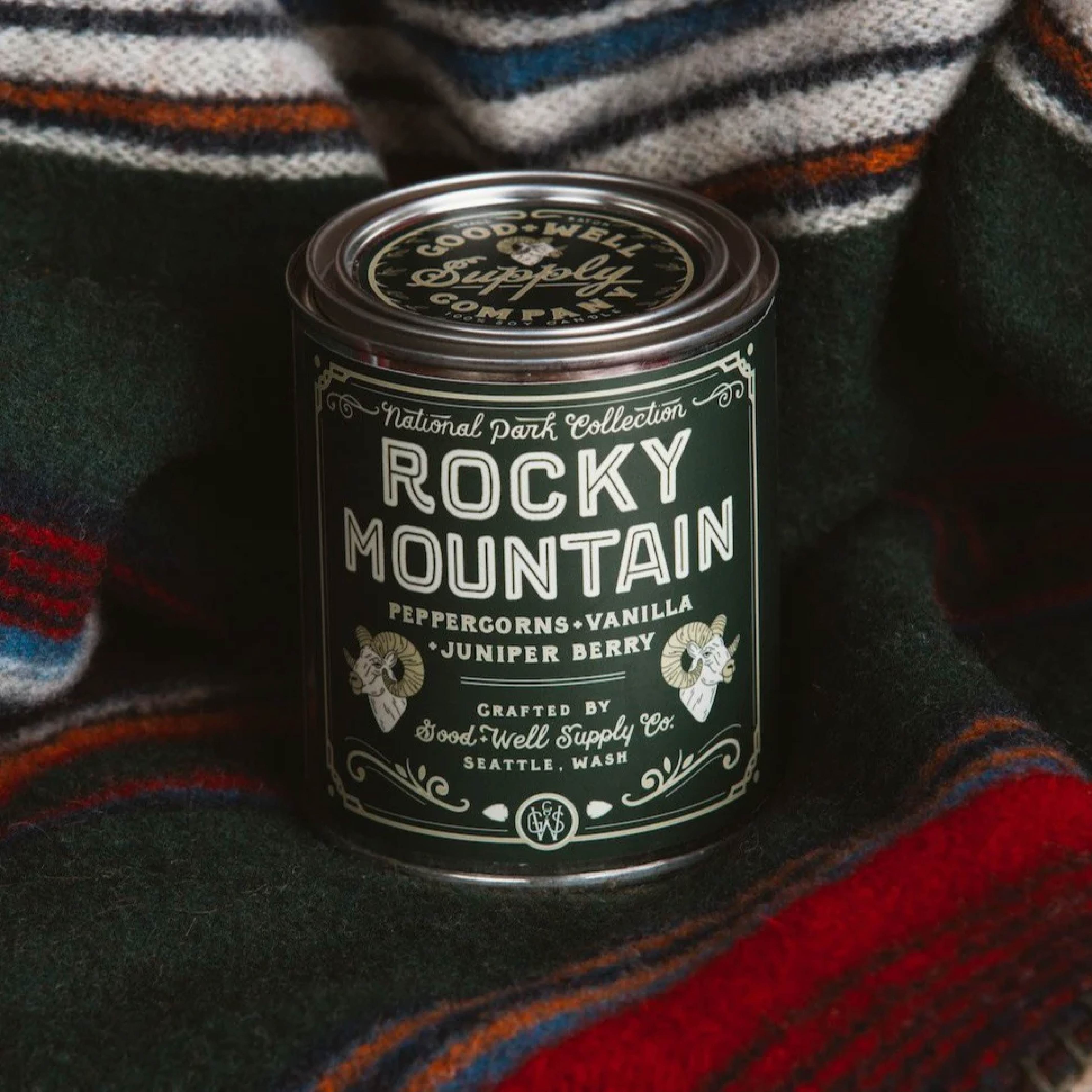 Good & Well Supply Co. Rocky Mountain National Park Candle - 1/2 Pint - FERAL