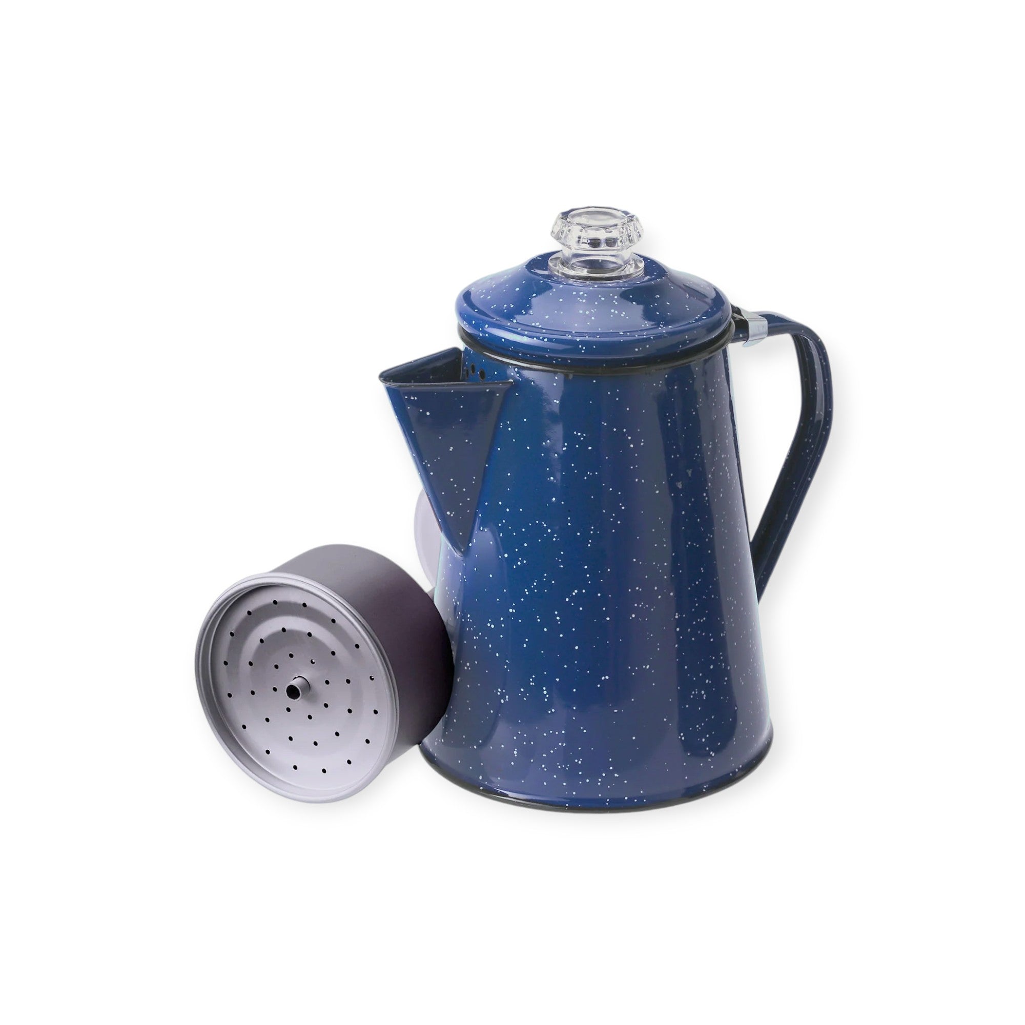GSI Enamel Coffee Percolator 8 Cup - Blue - FERAL