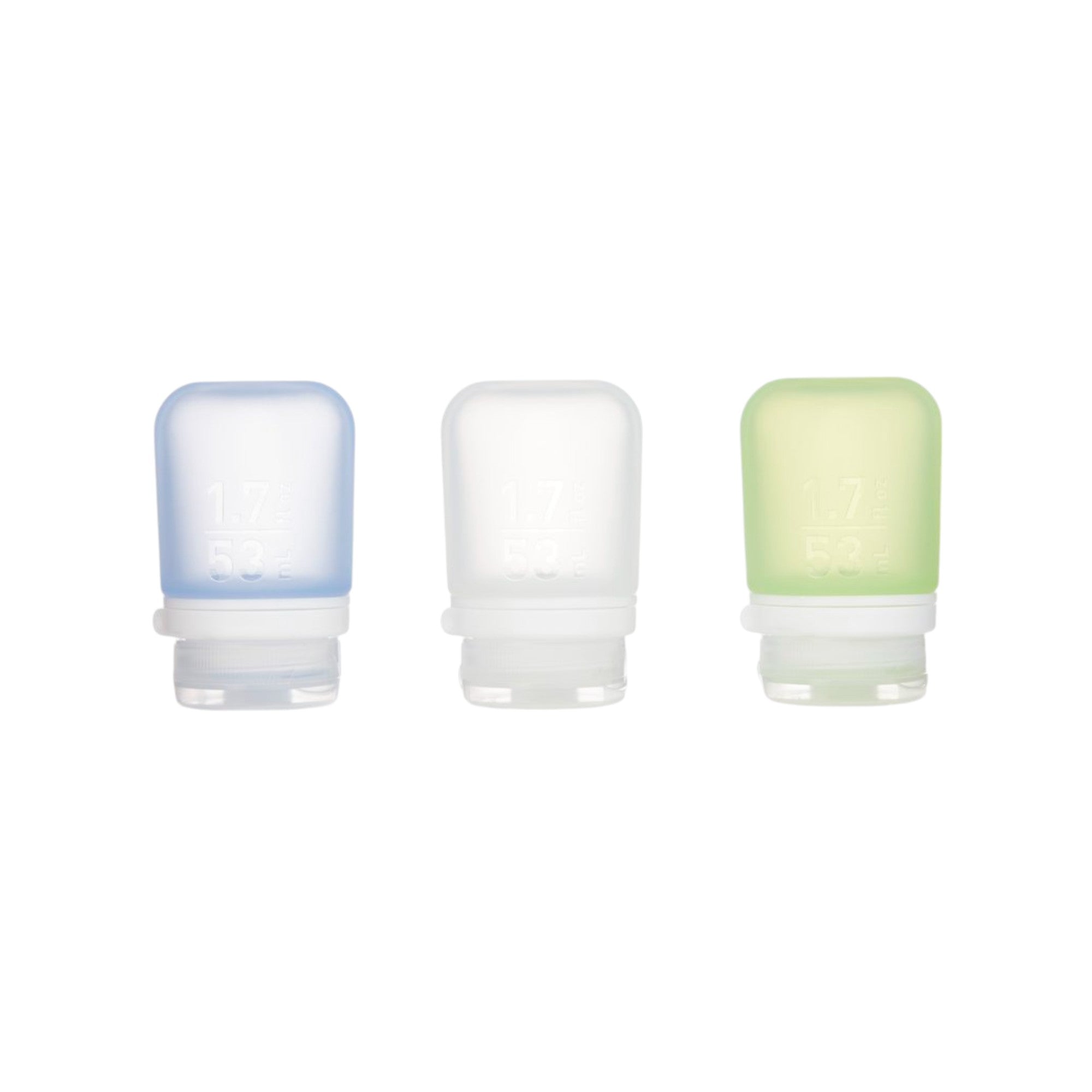 humangear GoToob+ 3-Pack | Small Clear/Green/Blue - FERAL