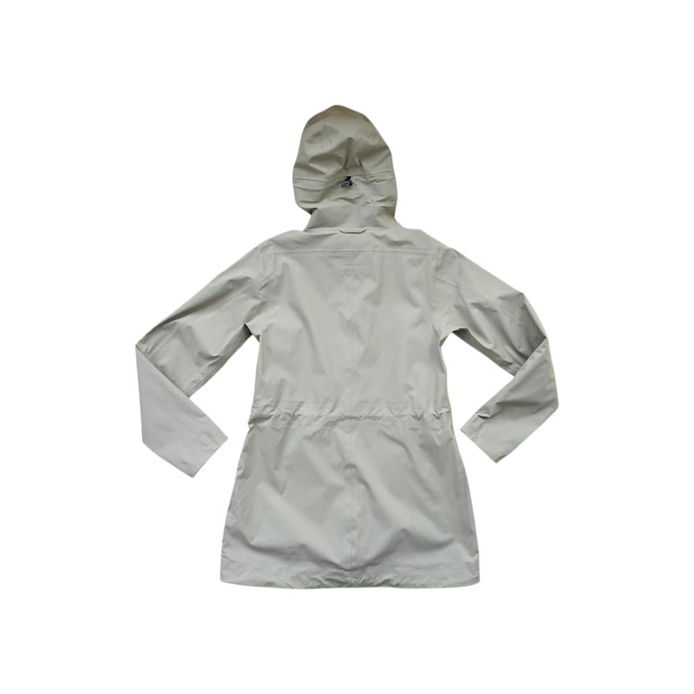 Fjallraven Women's Ovik Eco-Shell Parka Rain Shell Jacket Green XS Used - FERAL