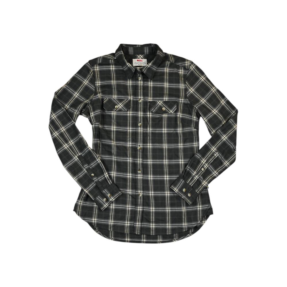 Fjallraven Women's Fjallglim Stretch Flannel Long Sleeve Shirt Green S Used - FERAL