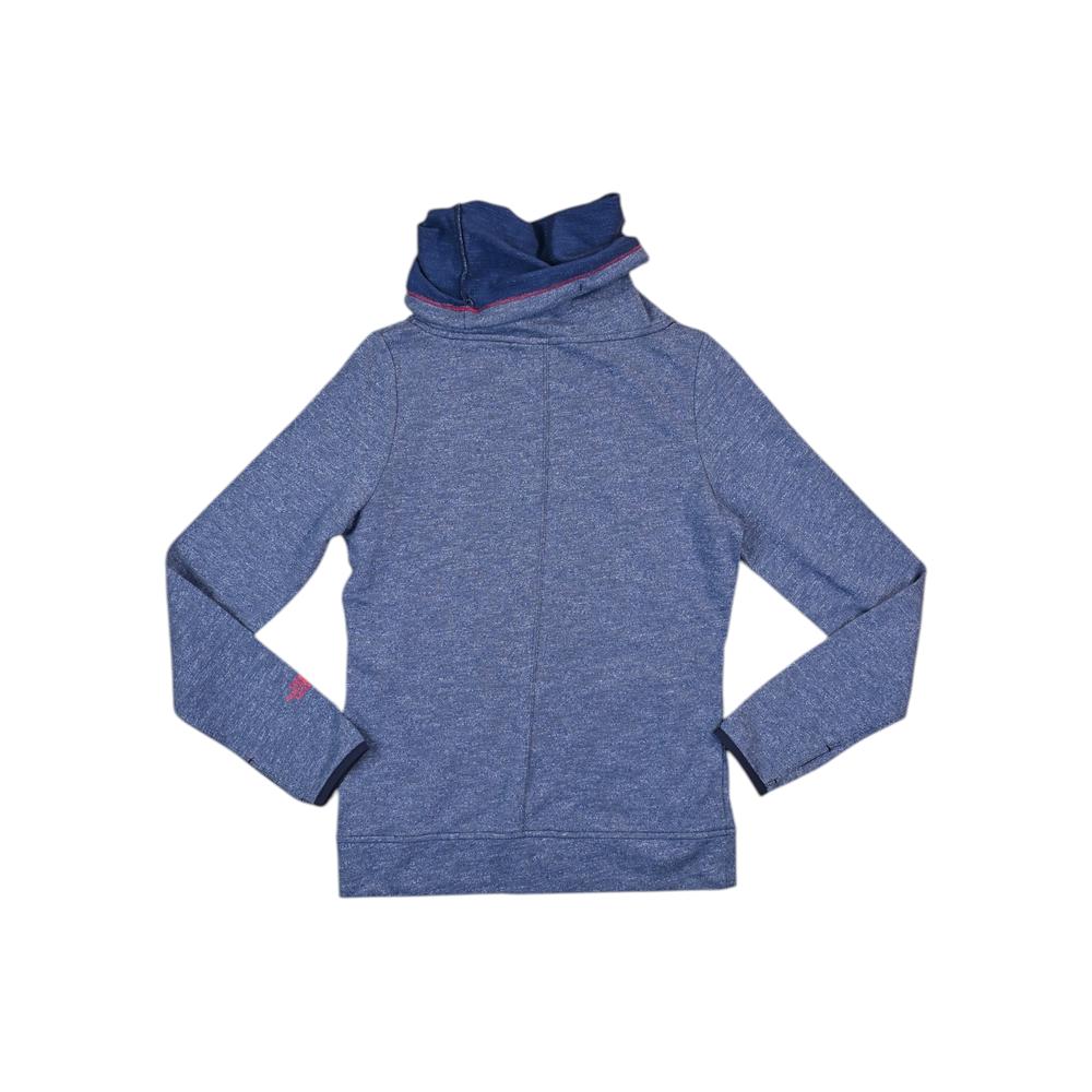 North Face Women's Cowl Neck Hoodie Blue S Used - FERAL