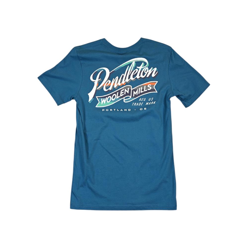 Pendleton Men's Graphic T Shirt Blue M Used - FERAL