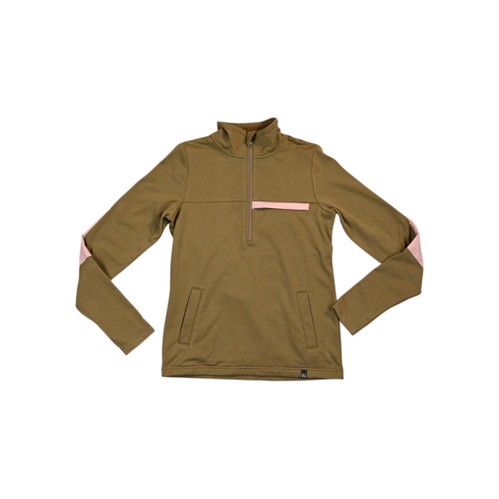 Flylow Women's Tate Pullover Fleece Green/Pink XS Used - FERAL