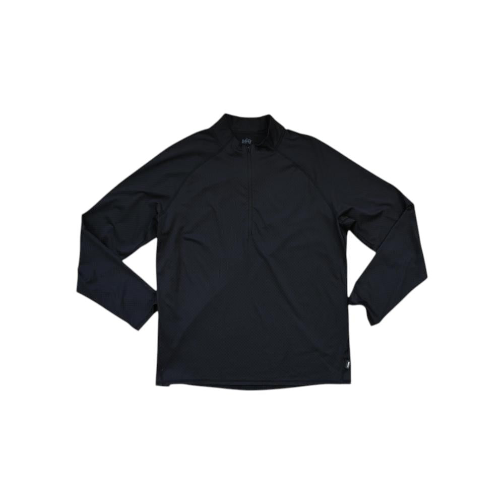 Rei Men's 1/4 Zip Baselayer Shirt Black XL Used - FERAL