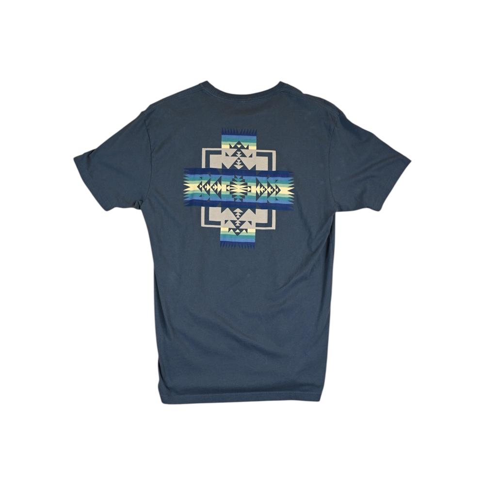 Pendleton Men's Logo Tribal T Shirt Blue L Used - FERAL