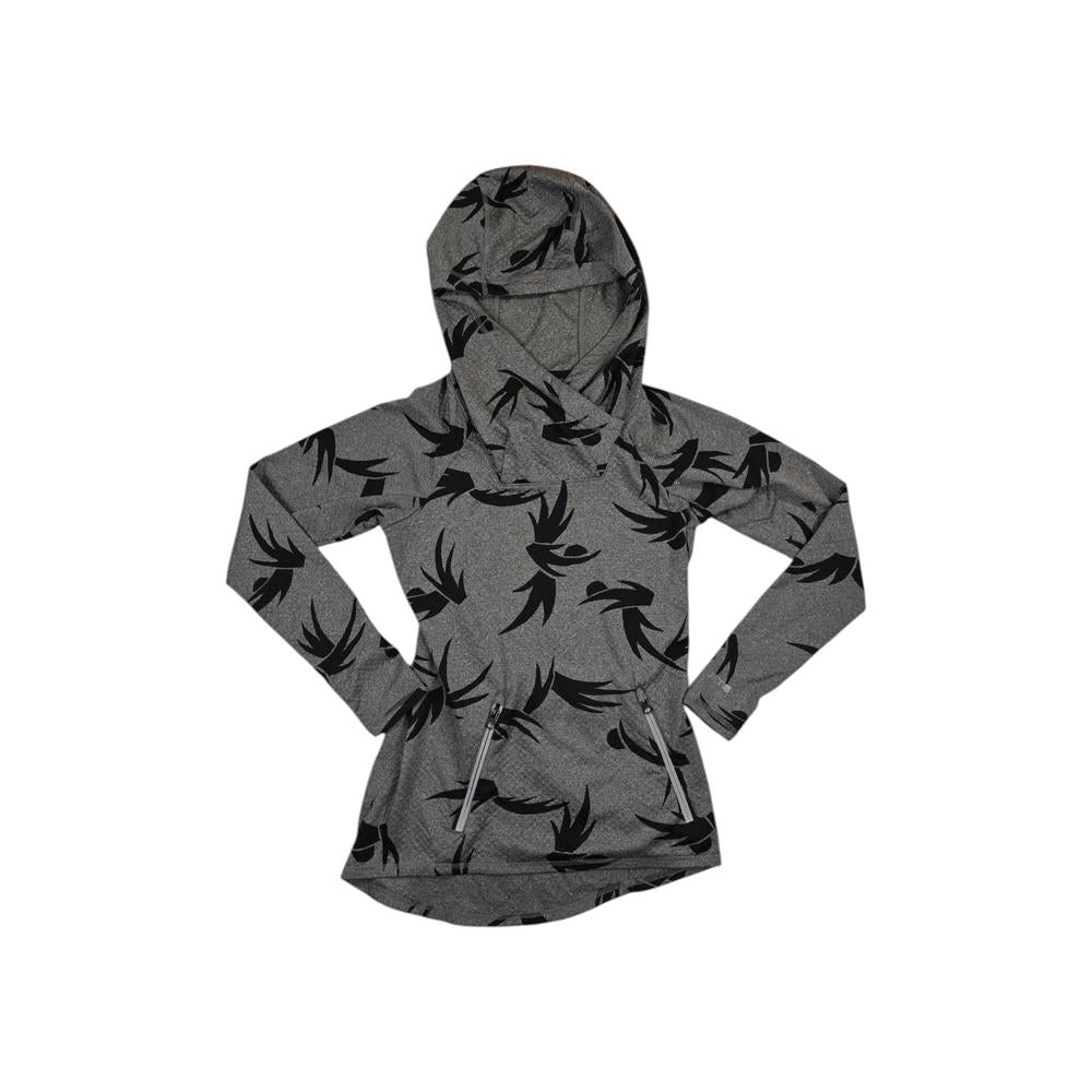 Burton Women's Crystal Pullover Hoodie Grey/Black S Used - FERAL