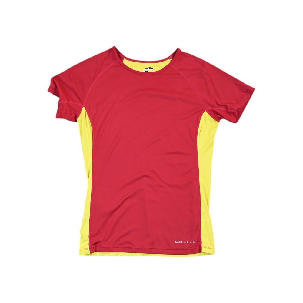 Golite Women's Active Short Sleeve Shirt Pink/Yellow M Used - FERAL