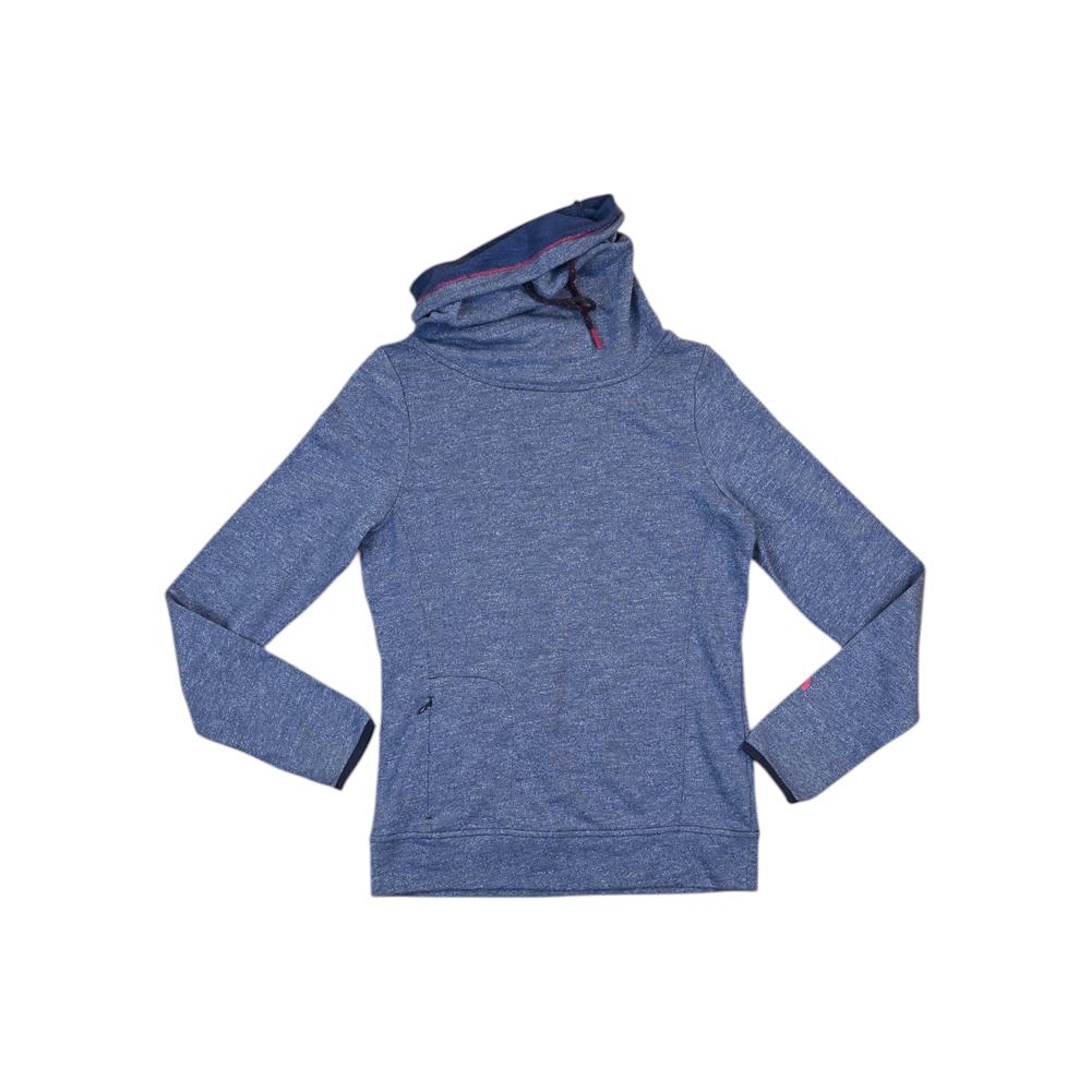 North Face Women's Cowl Neck Hoodie Blue S Used - FERAL