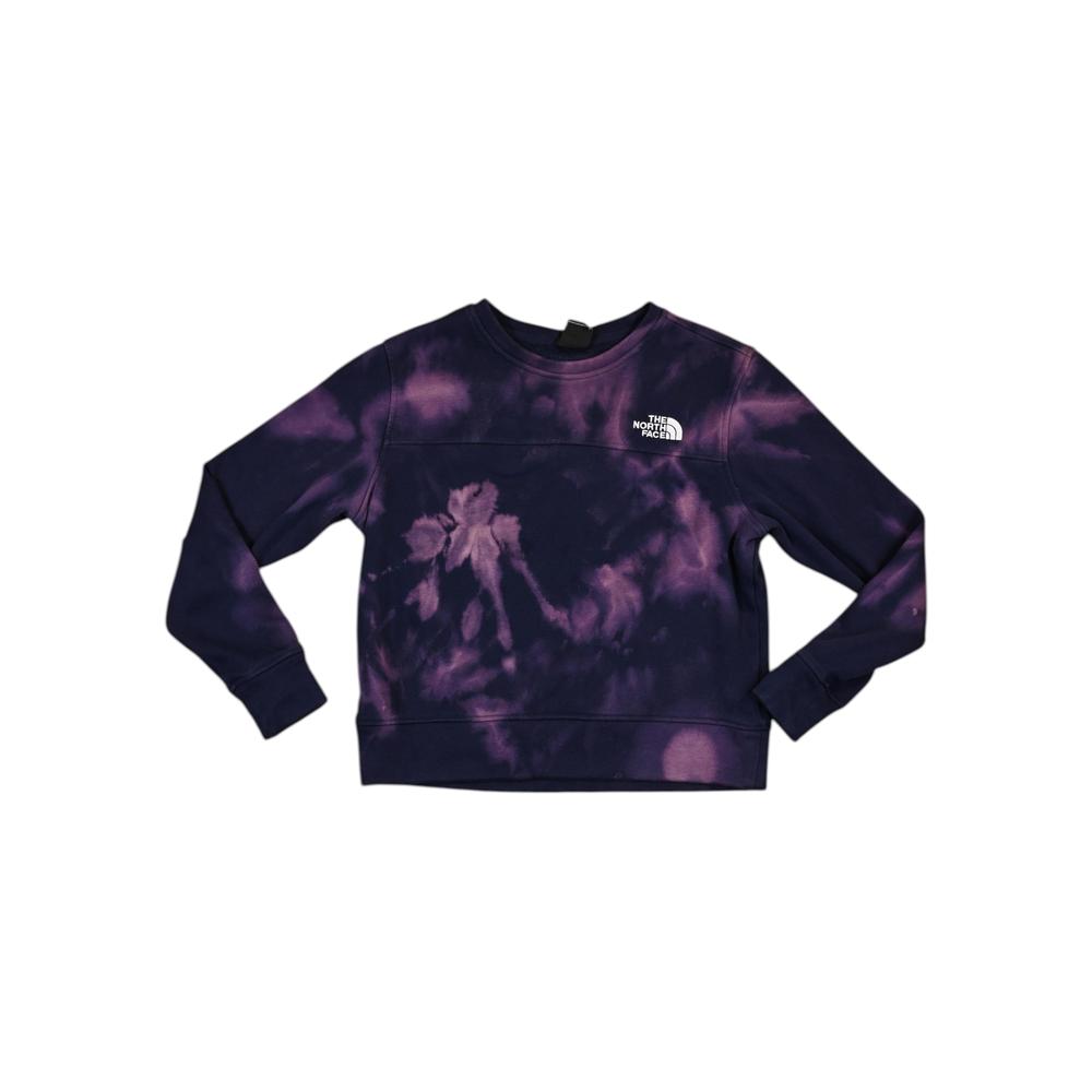 North Face Women's Custom Tie Dye Crew Sweatshirt Purple M Used - FERAL