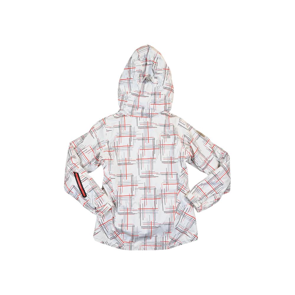 North Face Women's Recco Insulated Ski Shell Jacket White/Red M Used - FERAL