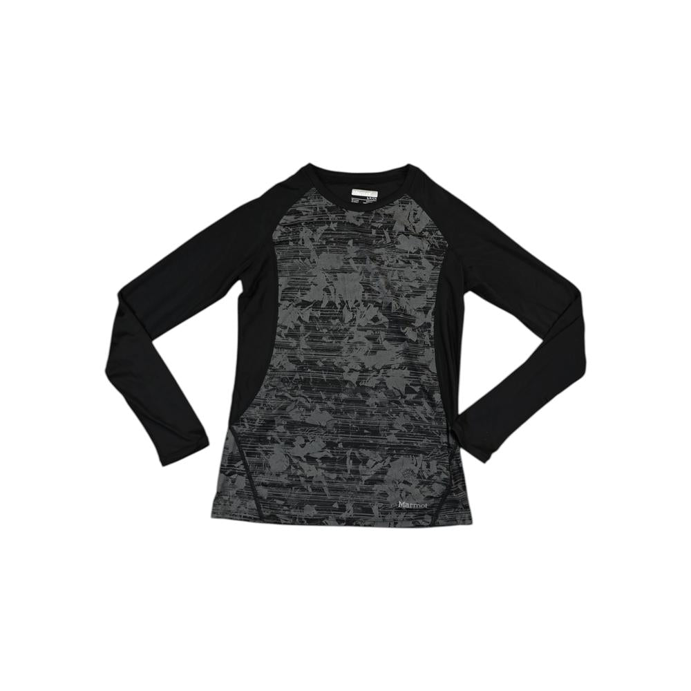 Marmot Women's Long Sleeve Baselayer Shirt Black/Grey S Used - FERAL