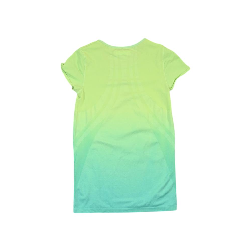 North Face Women's Running Shirt Green/Yellow M Used - FERAL