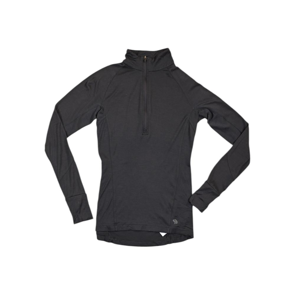 Mountain Hardwear Women's 100% Merino Long Sleeve Baselayer Shirt Black XS Used - FERAL