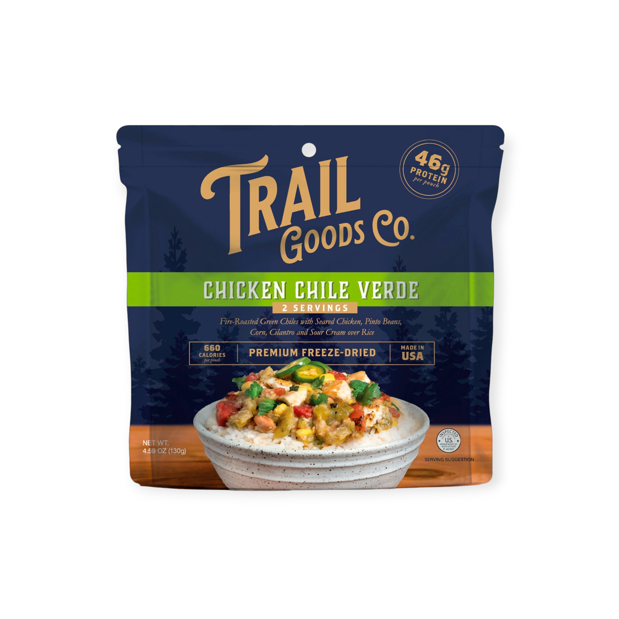 Trail Goods Co. Chicken Chile Verde Freeze-Dried Meal - FERAL