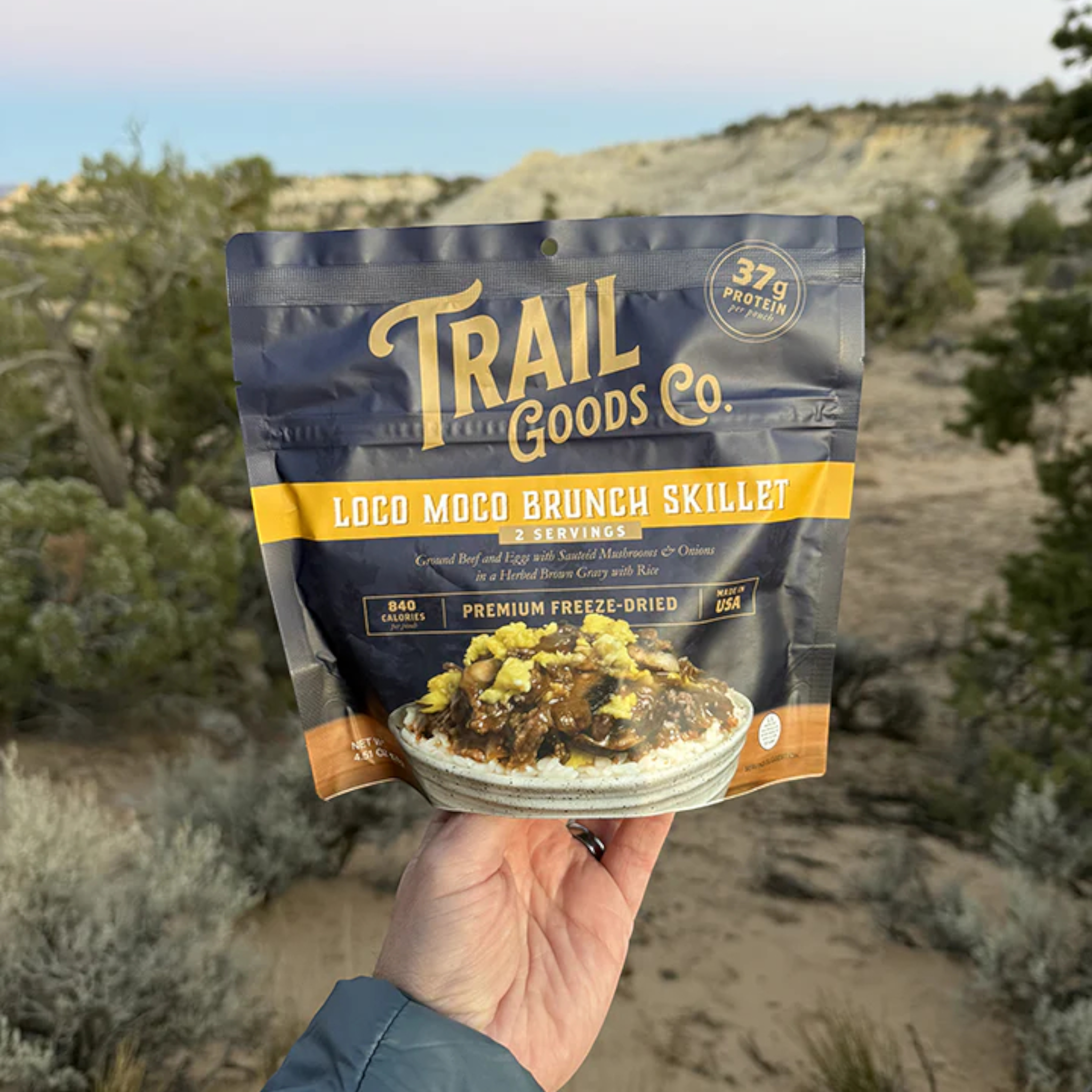 Trail Goods Co. Loco Moco Brunch Skillet Freeze-Dried Meal - FERAL