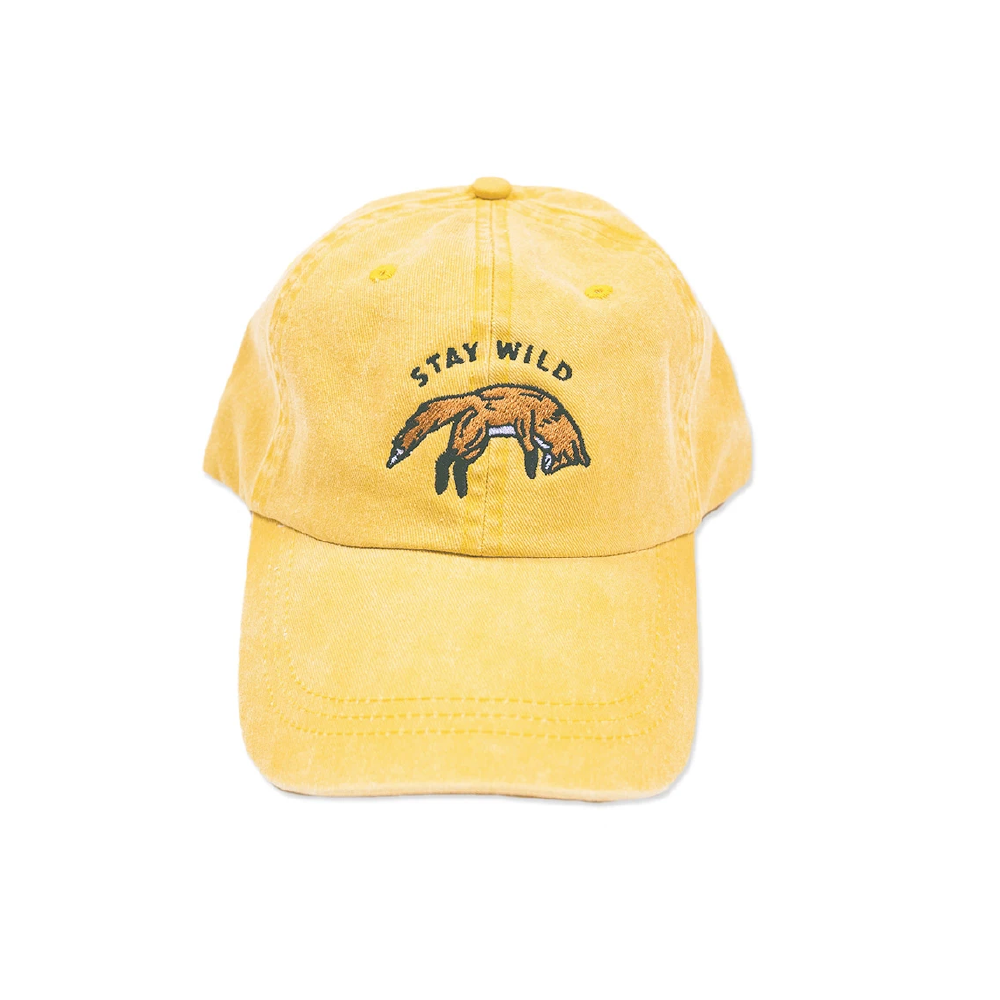 Keep Nature Wild Stay Wild Fox Dad Hat Sunshine - FERAL