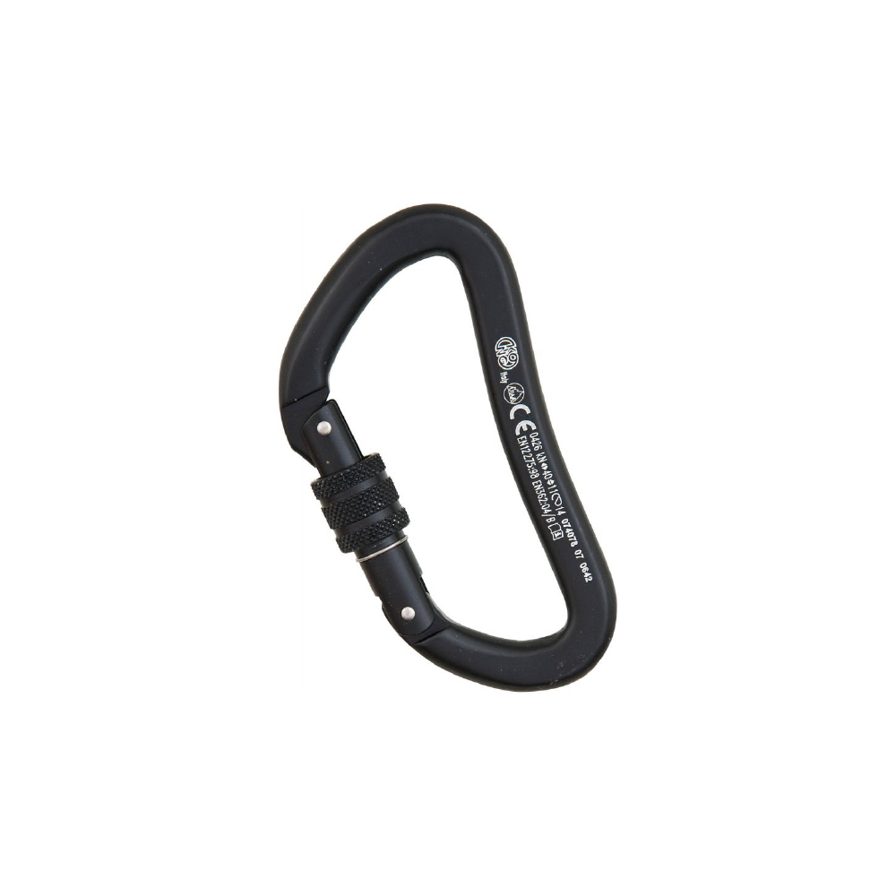 Kong Heavy Duty Aluminum Black Carabiner - FERAL