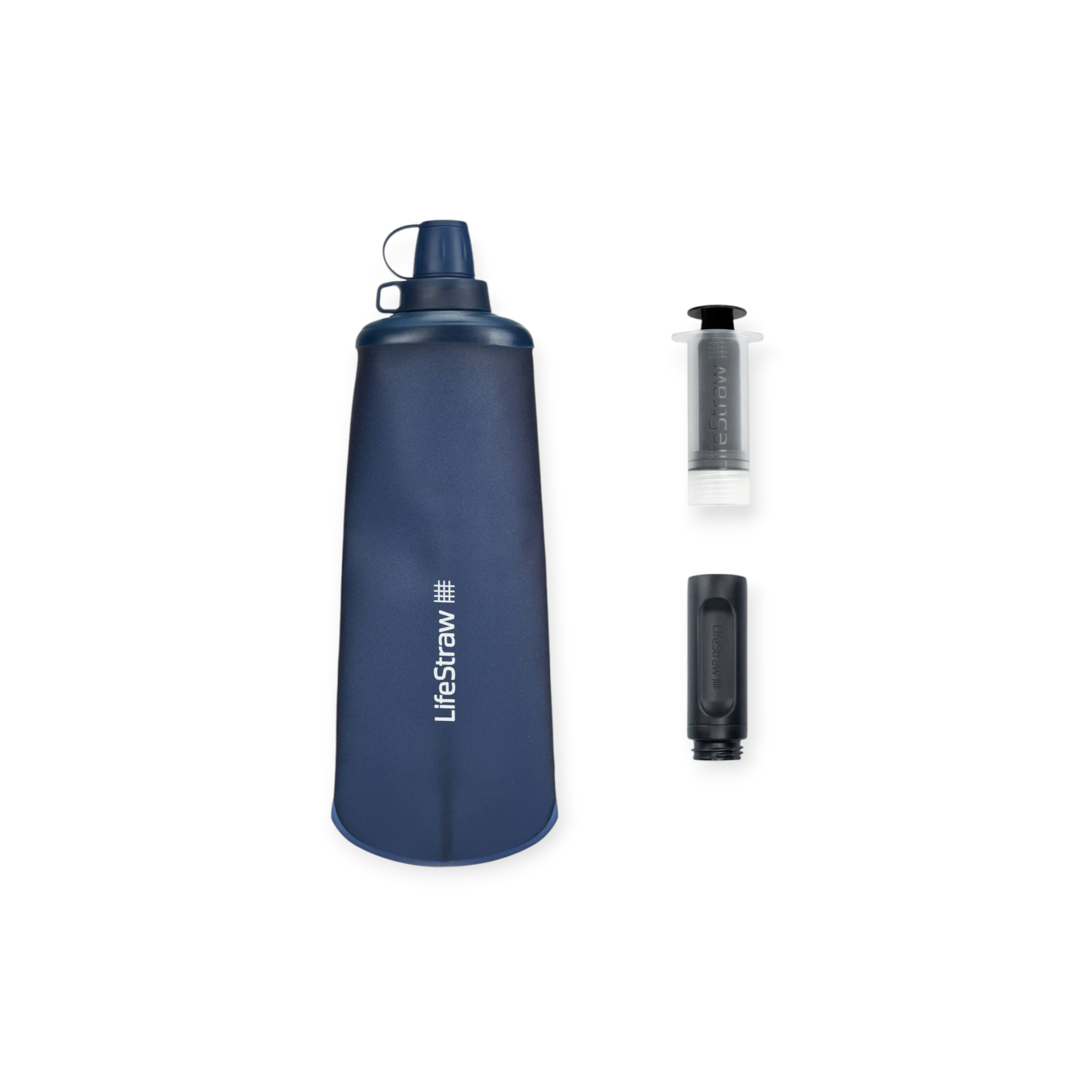 LifeStraw Peak Series Collapsible Squeeze 650 mL Bottle With Filter - FERAL