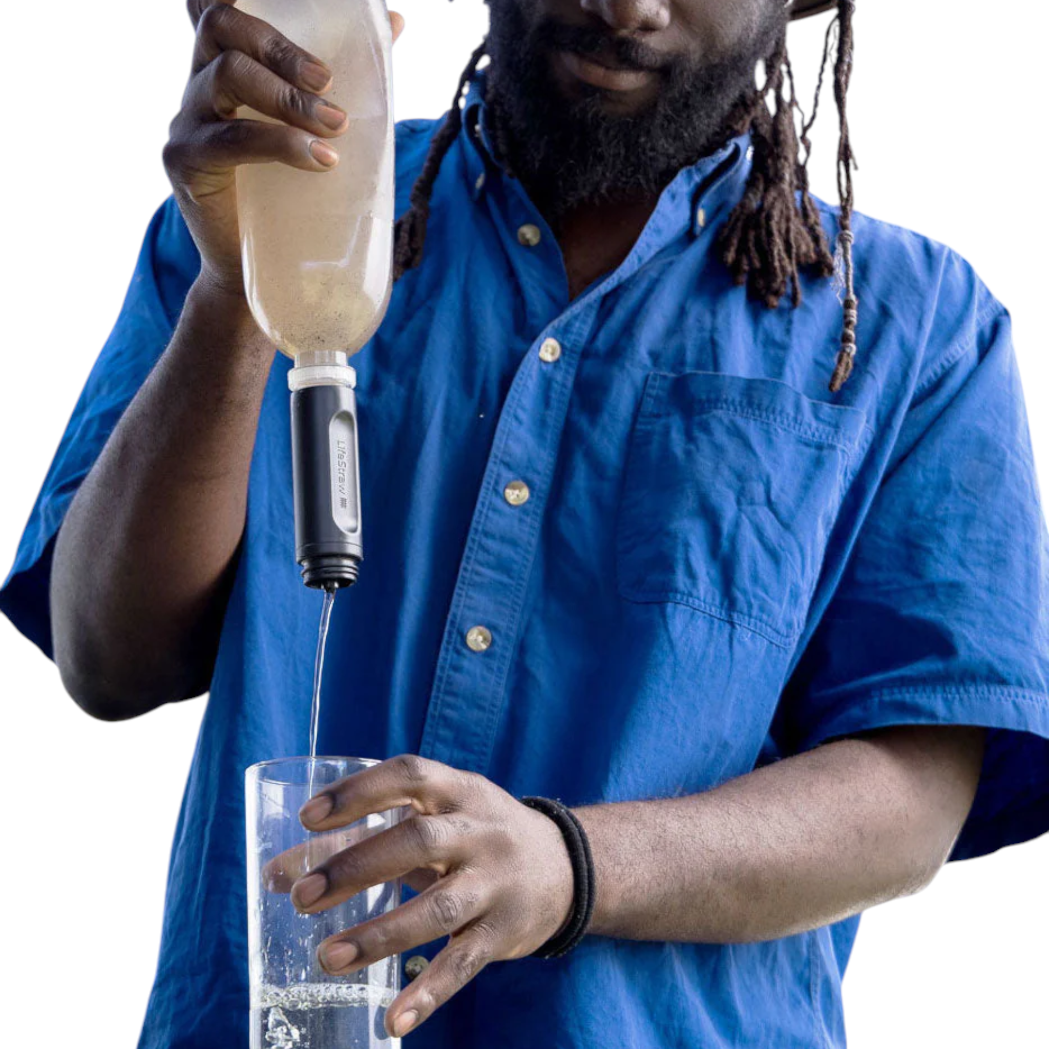 LifeStraw Peak Series Collapsible Squeeze 650 mL Bottle With Filter - FERAL