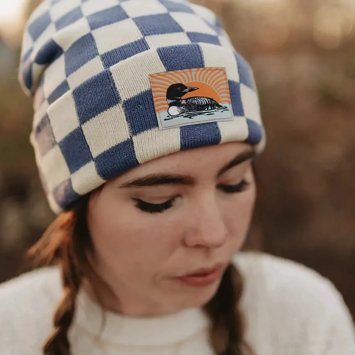 Bird Collective Loon Checkered Beanie - FERAL