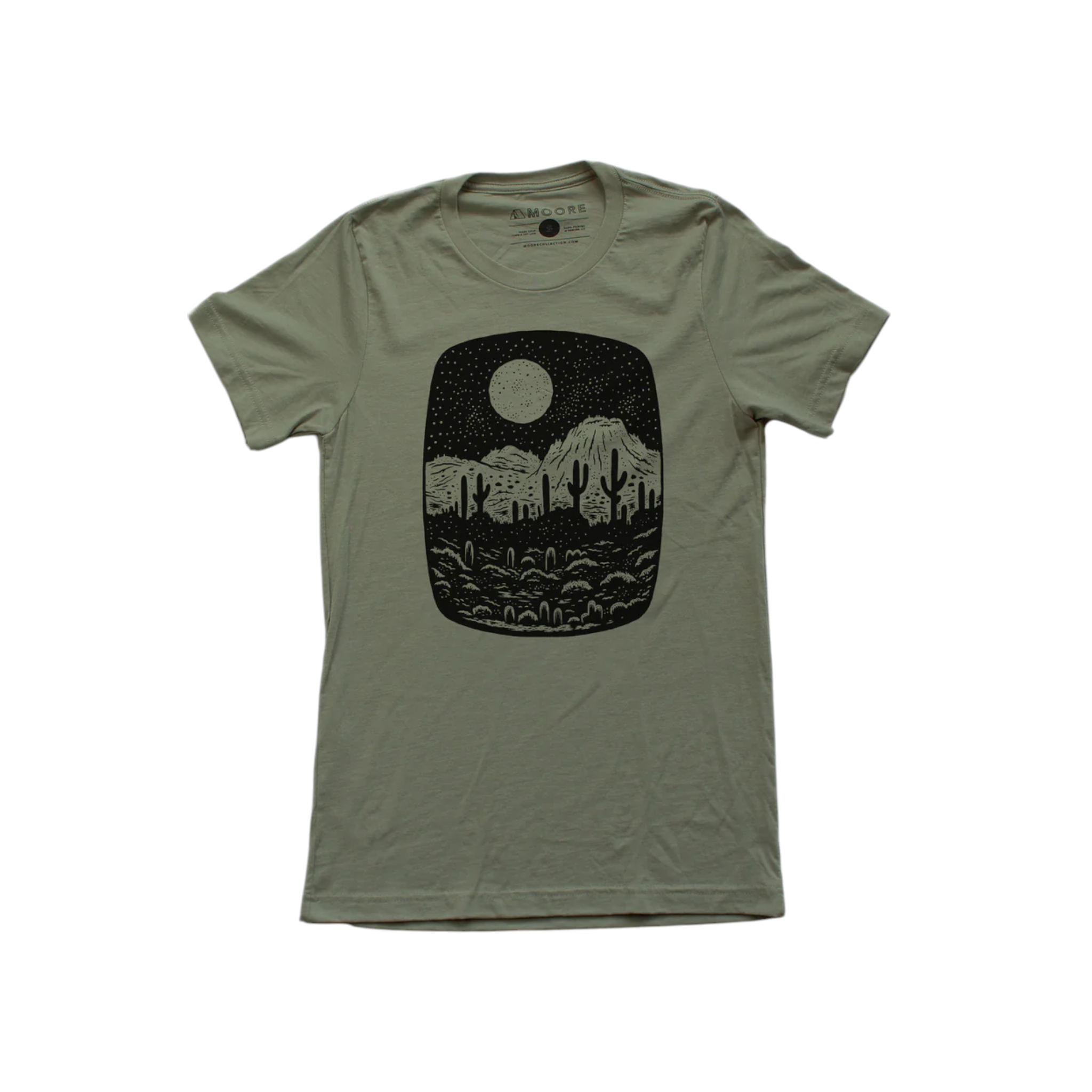 Moore Collection Olive Tri-Blend - Night Butte Tee - FERAL