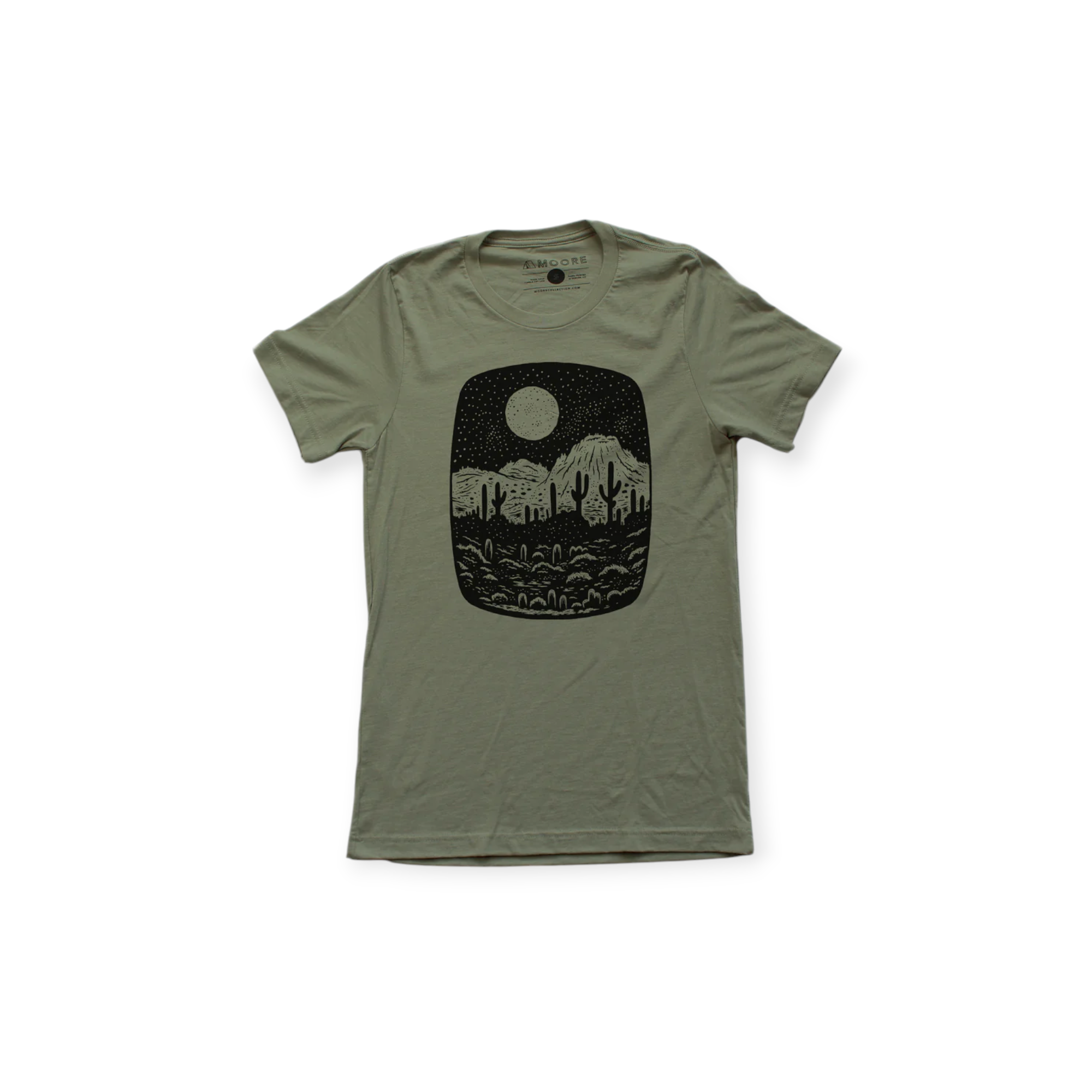 Moore Collection Olive Tri-Blend - Night Butte Tee - FERAL