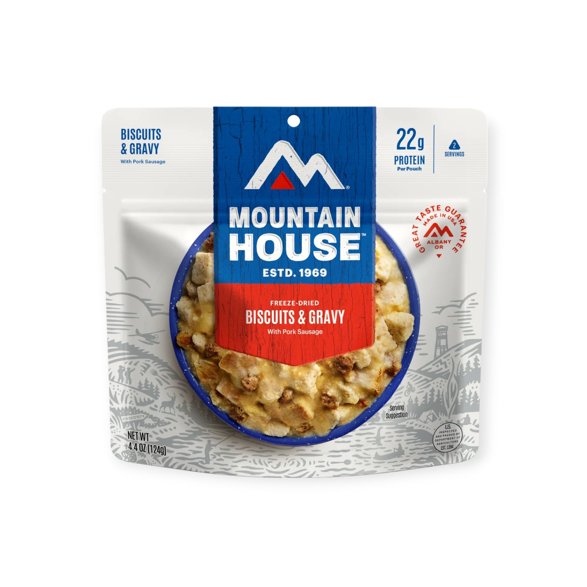 Mountain House Biscuits and Gravy Freeze-Dried Meal - FERAL