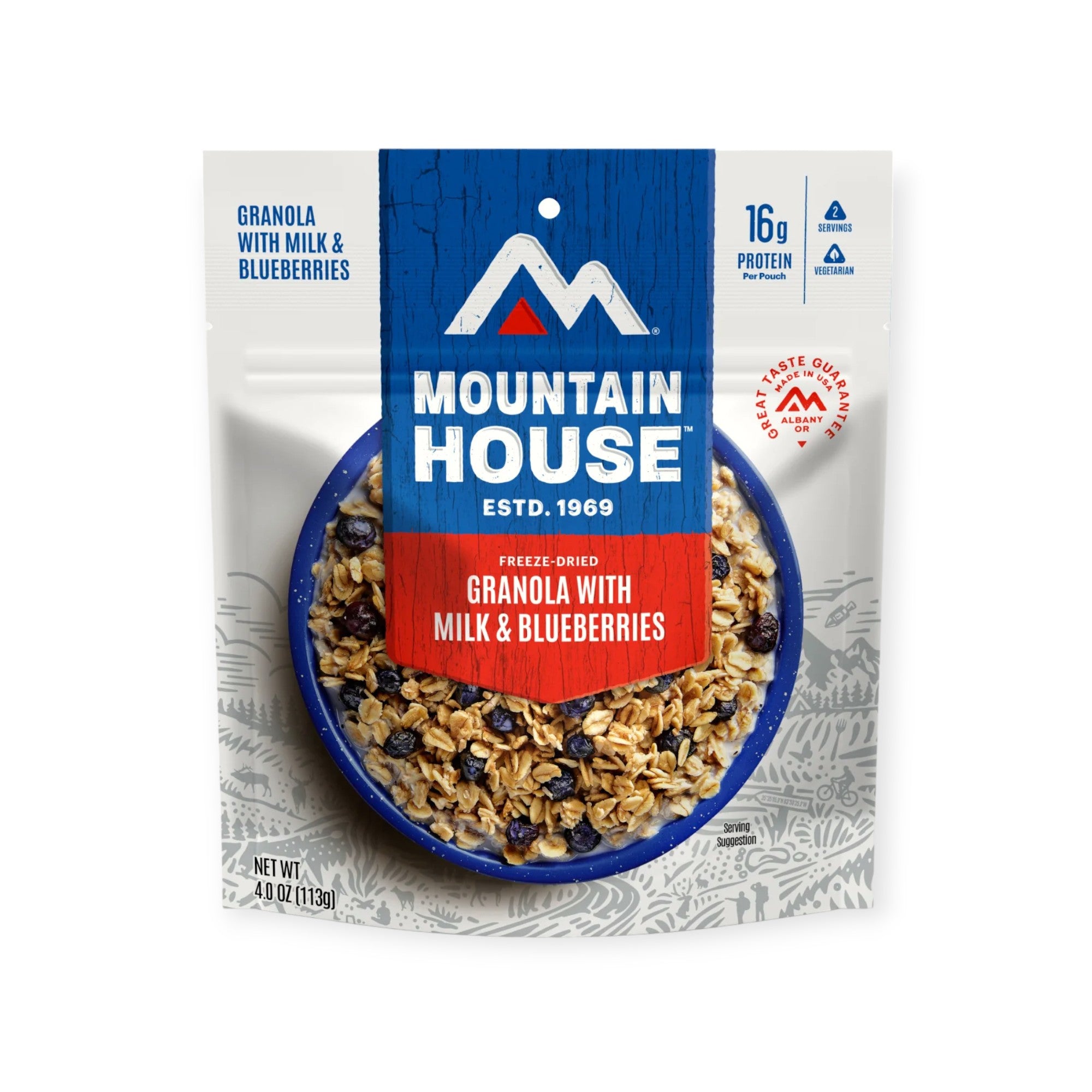 Mountain House Granola with Blueberries Freeze-Dried Meal - FERAL