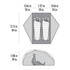 MSR FreeLite 2-Person Ultralight Backpacking Tent - FERAL