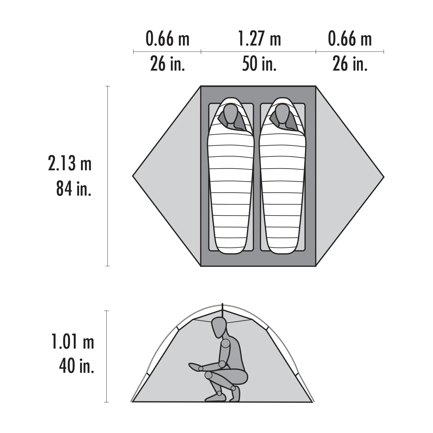 MSR Hubba Hubba 2 Person Backpacking Tent - FERAL