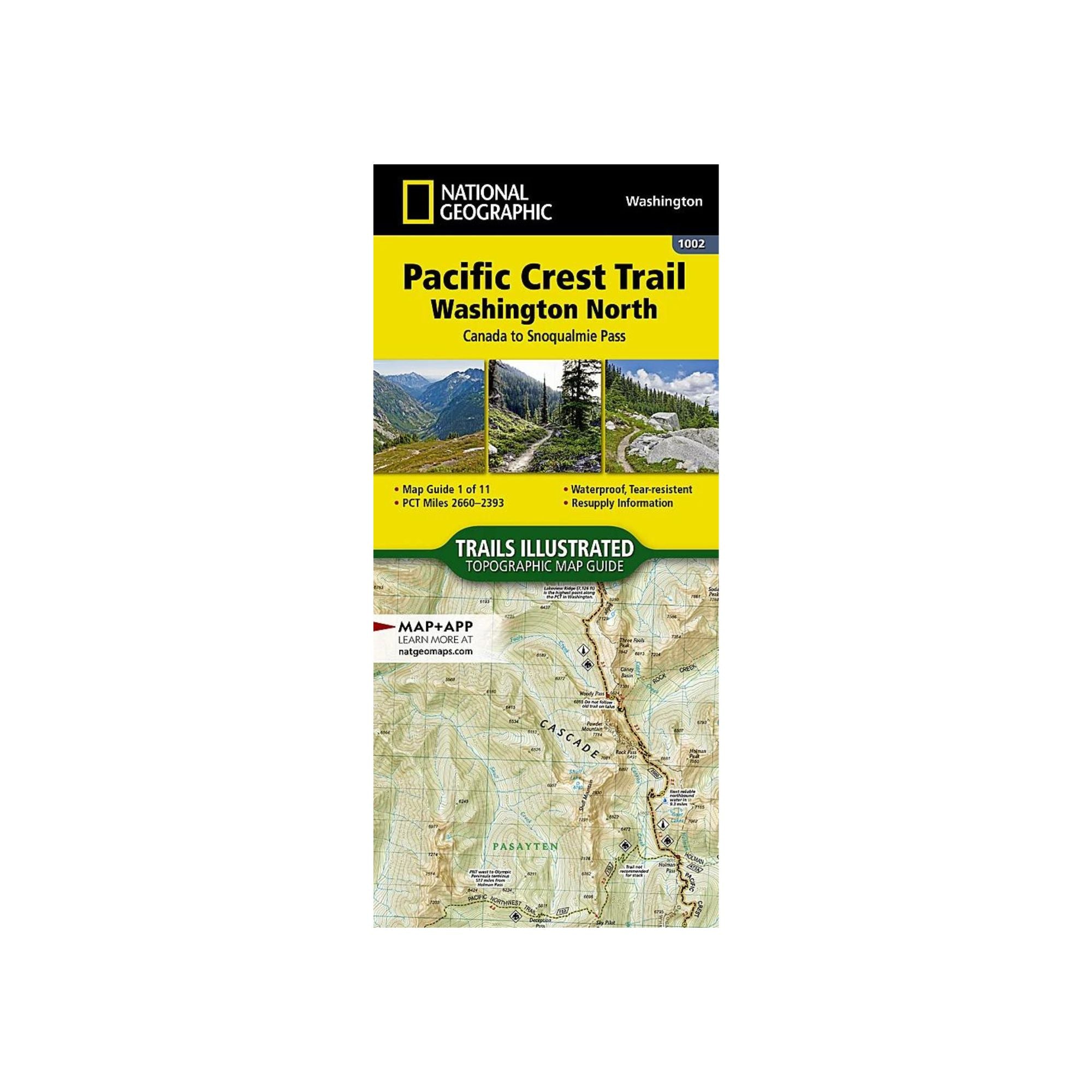 National Geographic 1002: Pacific Crest Trail North Map - FERAL