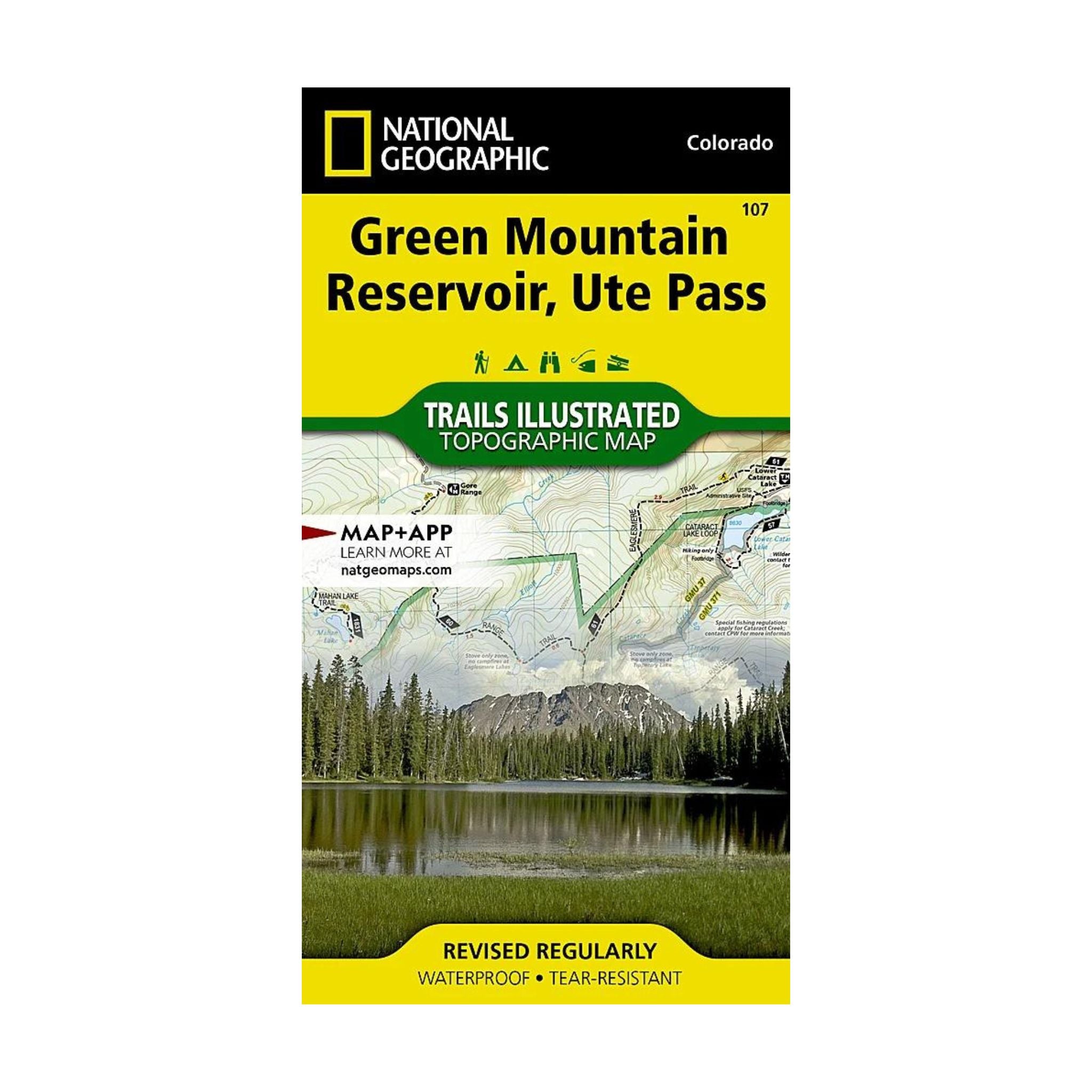 National Geographic 107: Green Mountain Reservoir | Ute Pass Map - FERAL