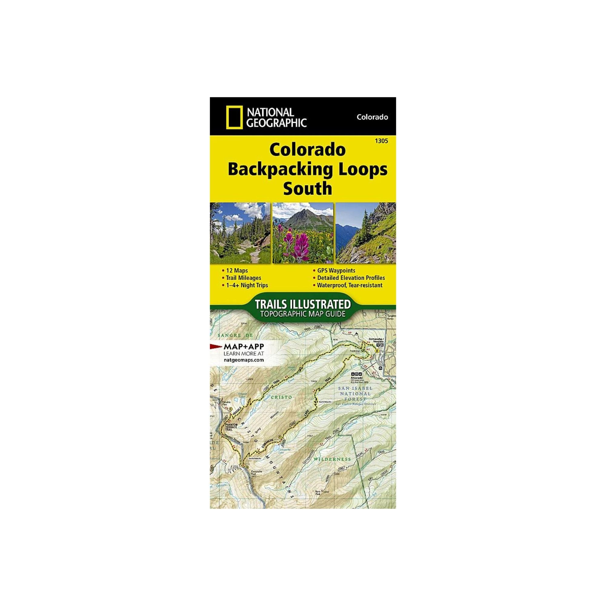 National Geographic 1305: Colorado Backpacking Loops South - FERAL