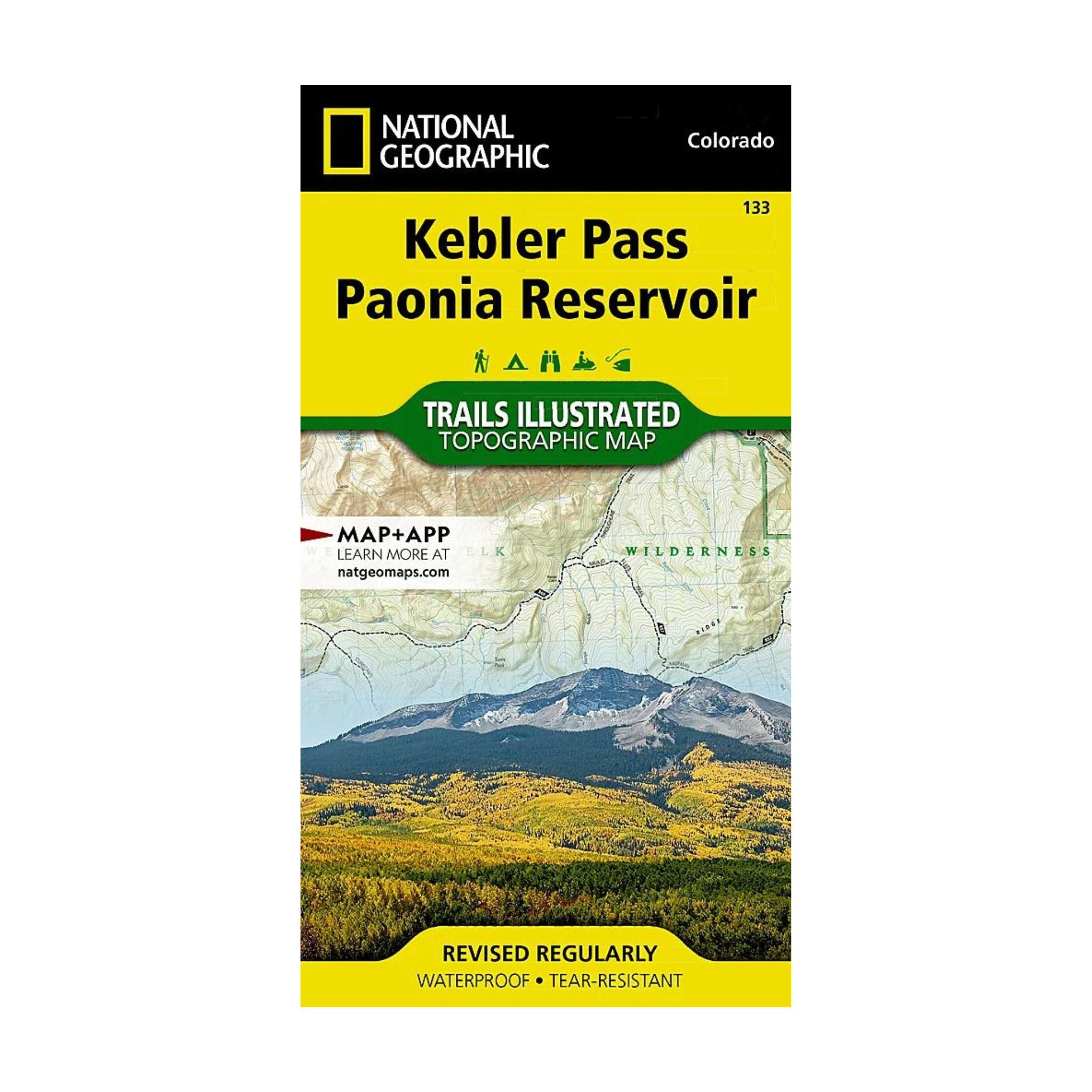 National Geographic 133: Kebler Pass | Paoni Reservoir Map - FERAL