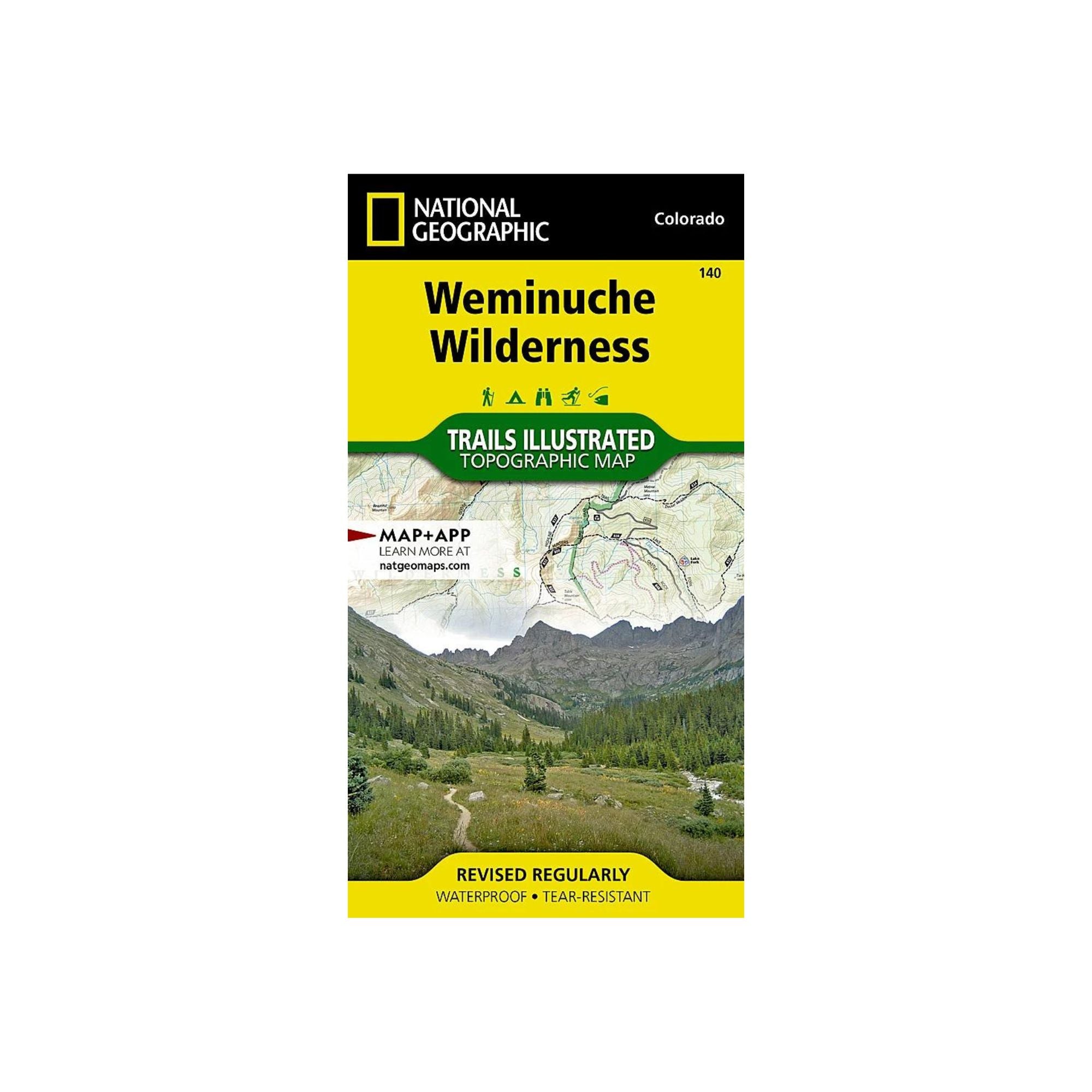 National Geographic 140: Weminuche Wilderness Map - FERAL