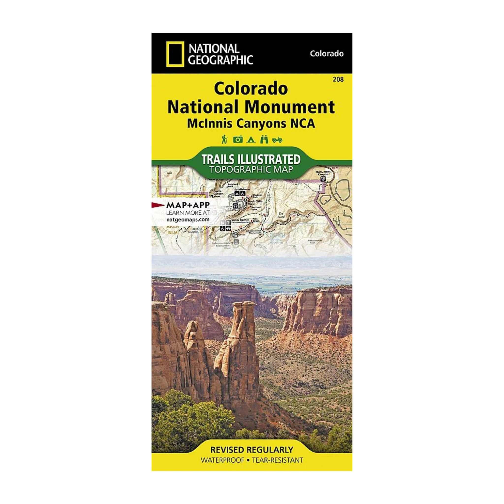 National Geographic 208: Colorado National Monument Map - FERAL