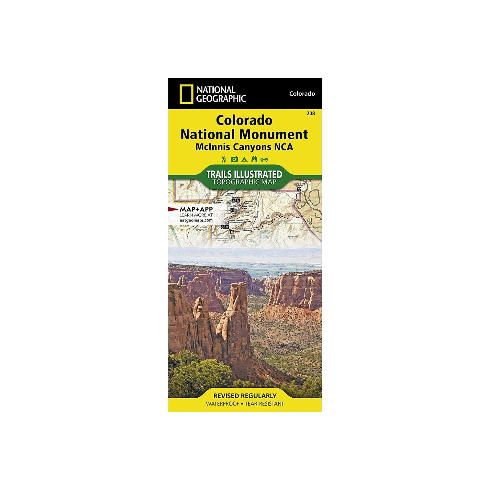 National Geographic 208: Colorado National Monument Map - FERAL
