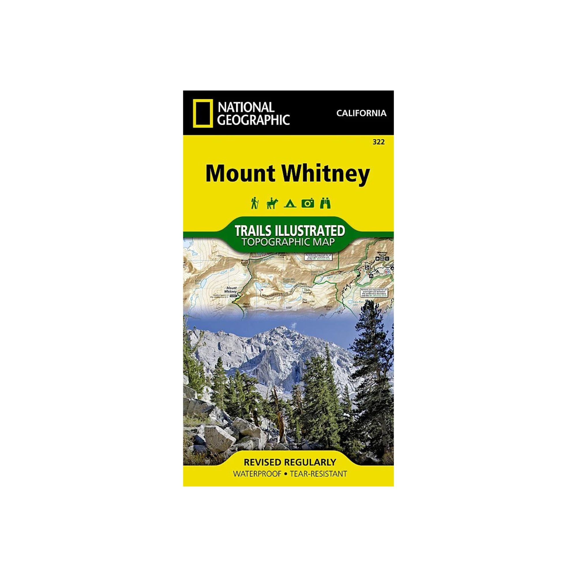 National Geographic 322: Mount Whitney Map - FERAL