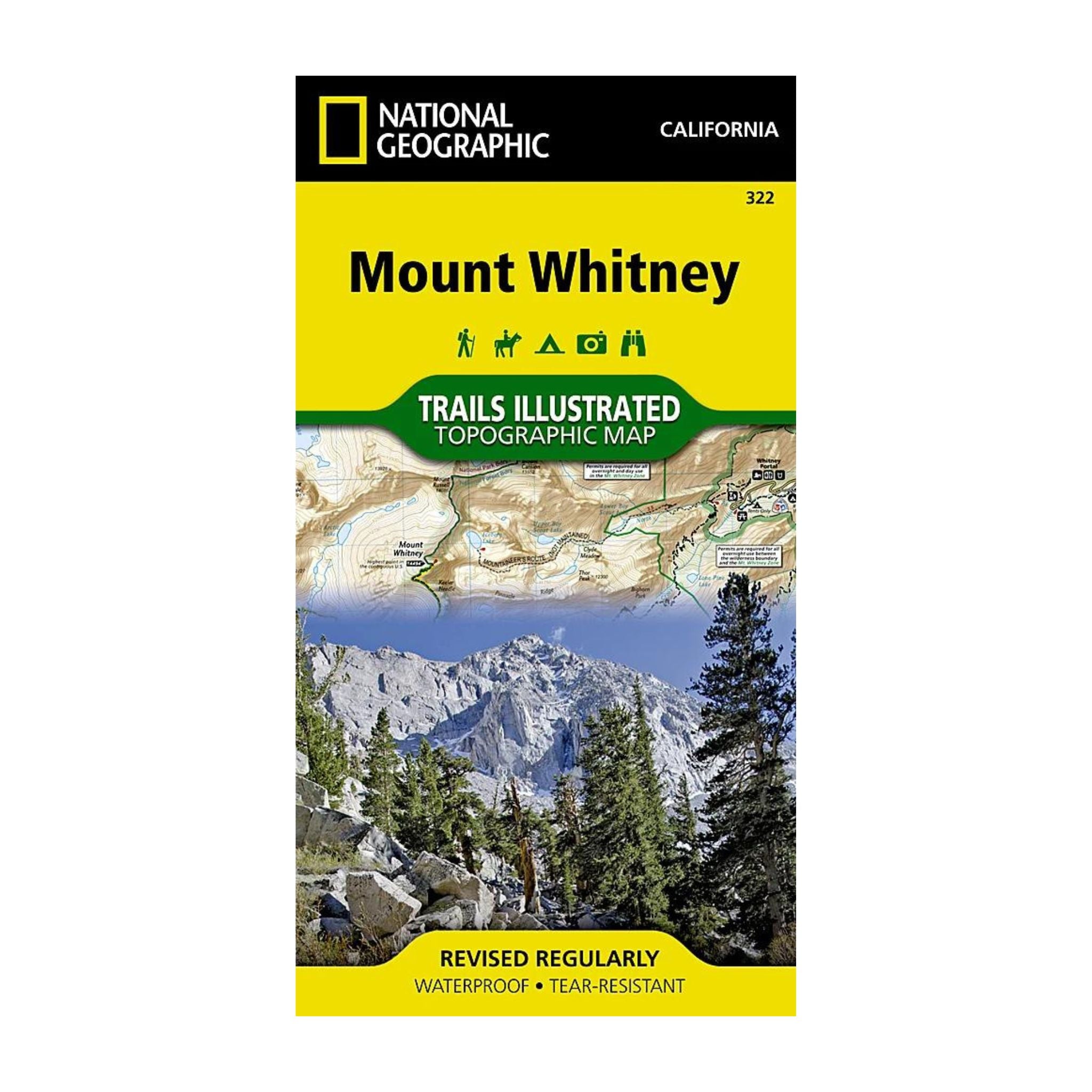 National Geographic 322: Mount Whitney Map - FERAL