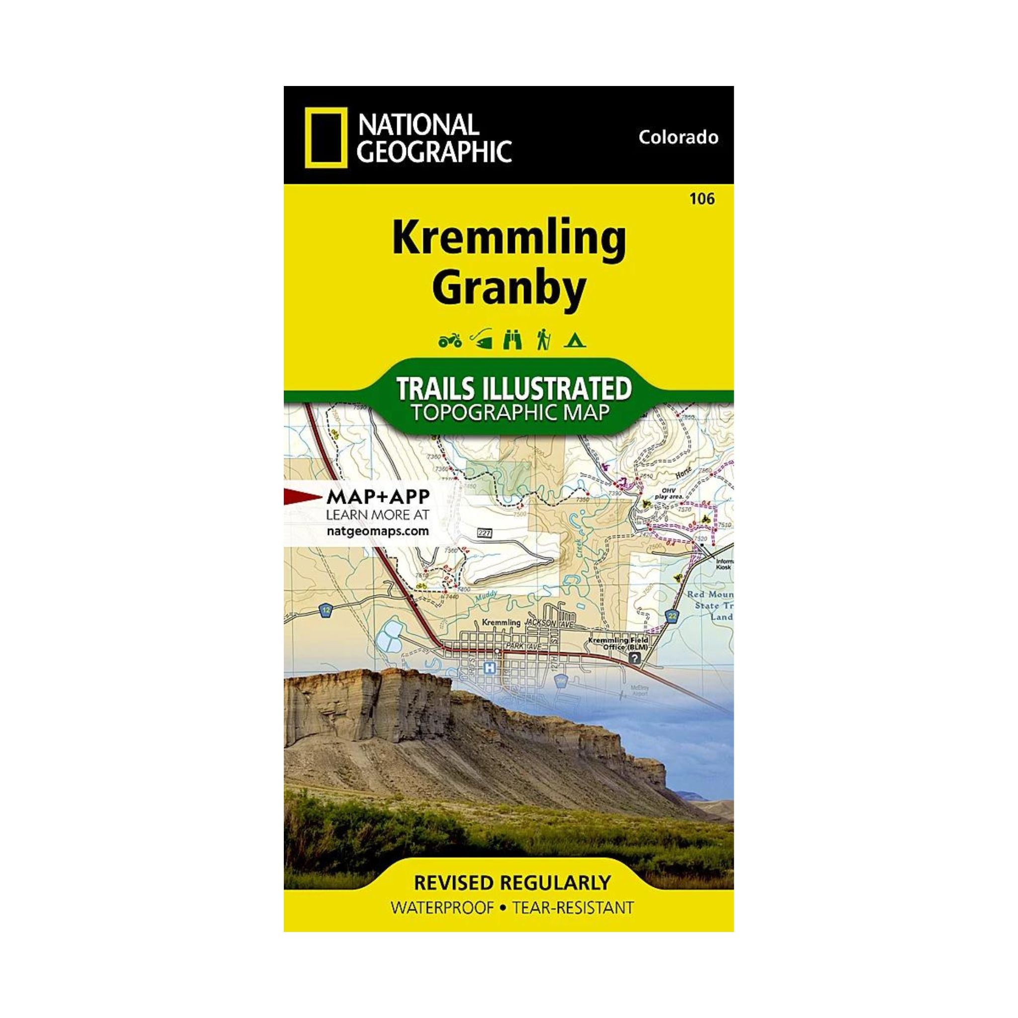 National Geographic 106: Kremmling | Granby Map - FERAL