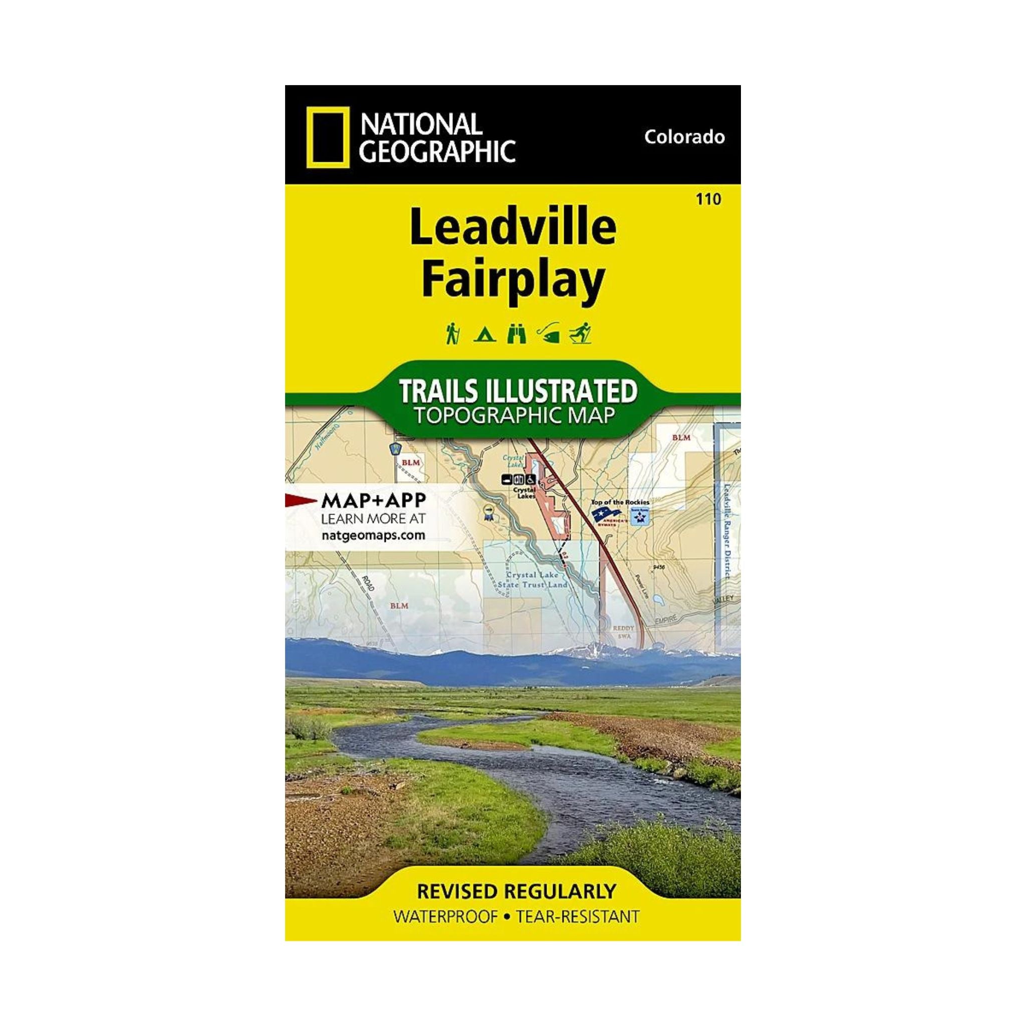 National Geographic 110: Leadville | Fairplay Map - FERAL