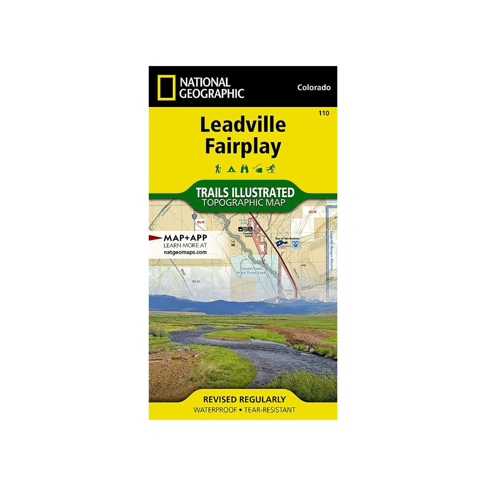 National Geographic 110: Leadville | Fairplay Map - FERAL