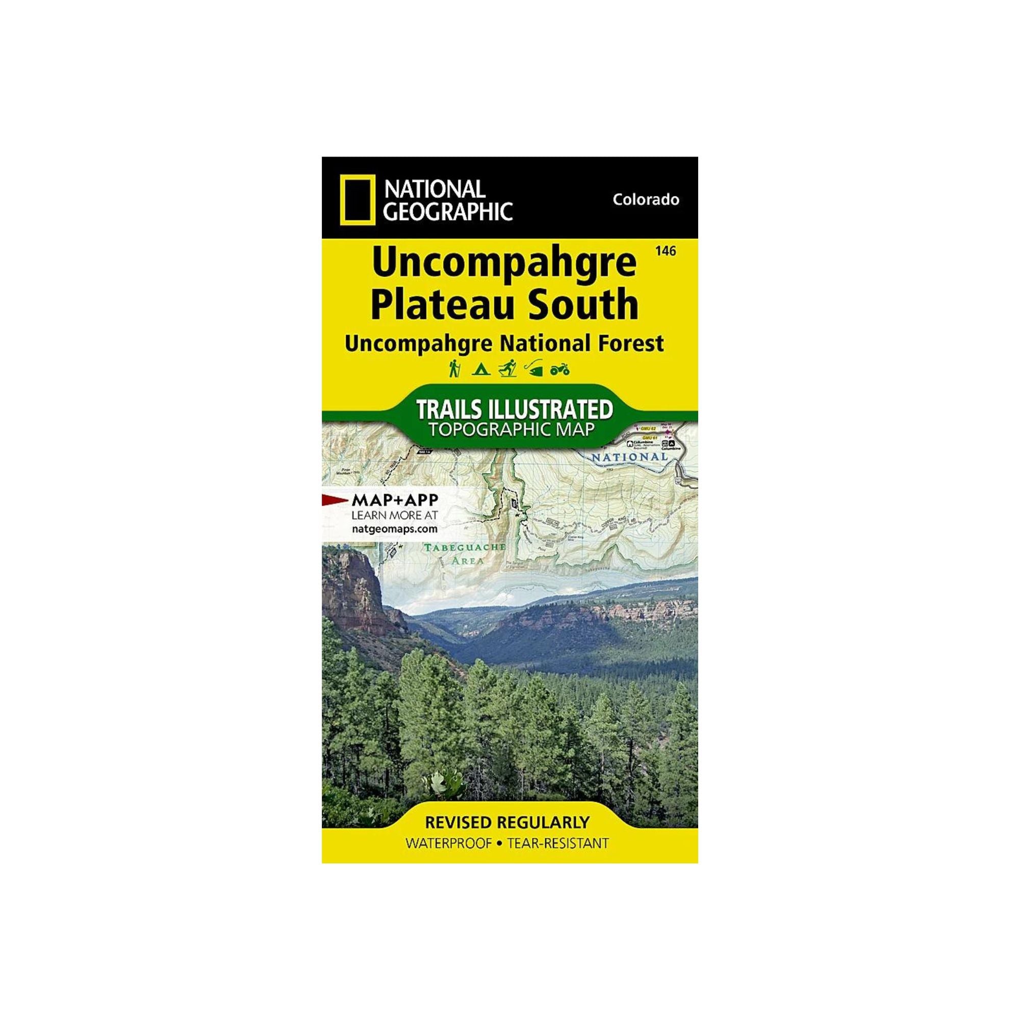 National Geographic 146: Uncompahgre Plateau South Map - FERAL