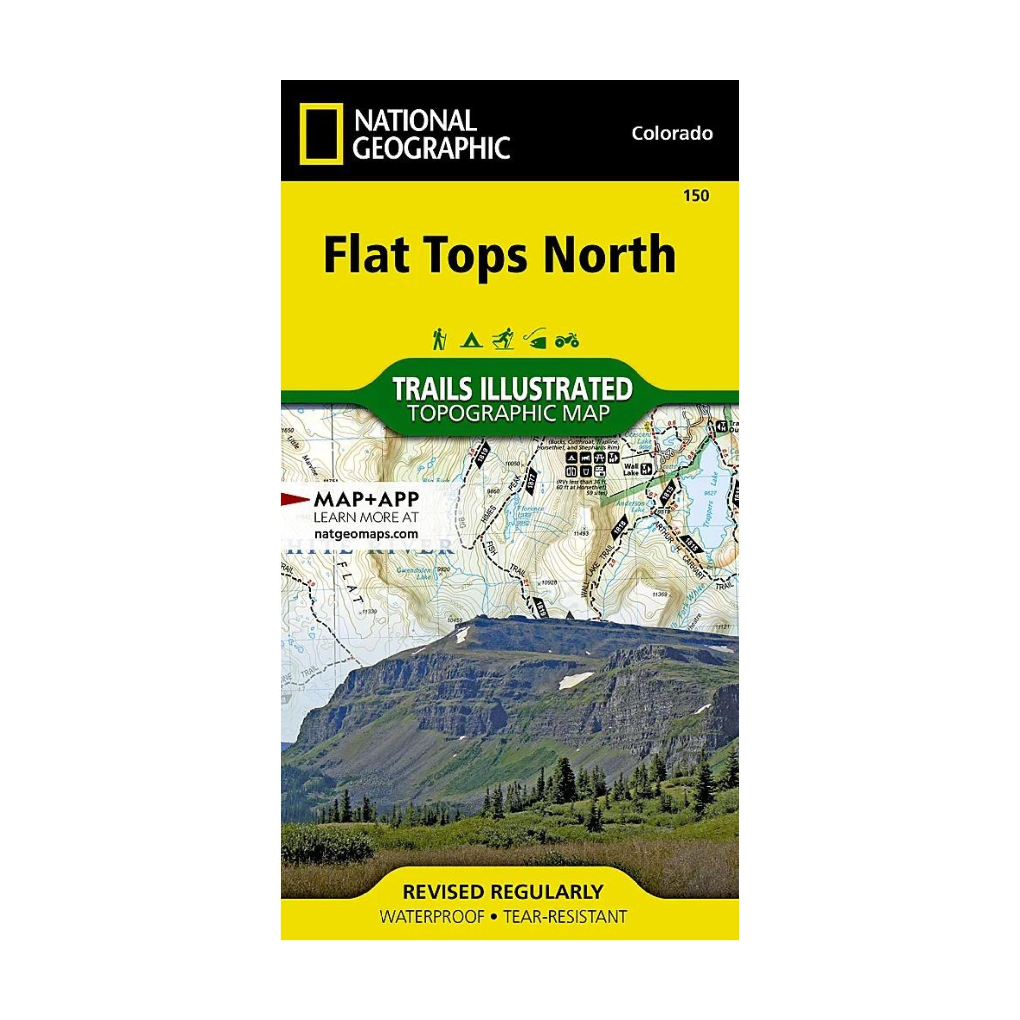 National Geographic 150: Flat Tops North Map - FERAL